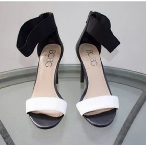 BCBG Paris Black & White Stiletto Heels